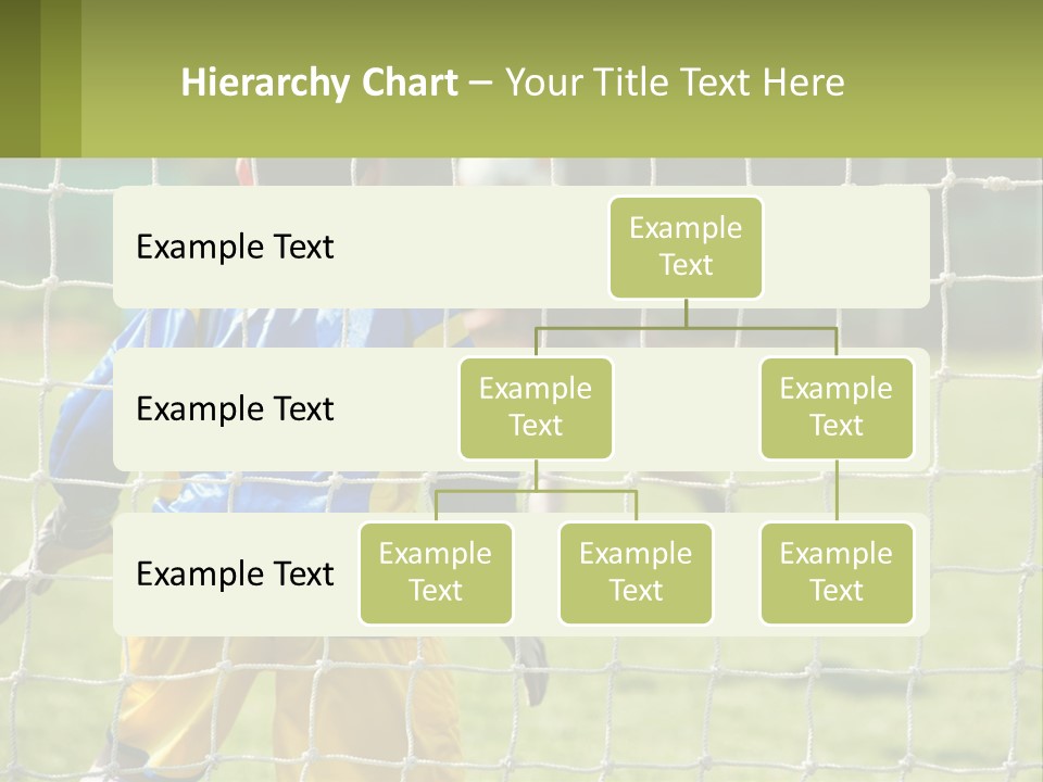 A Young Boy Kicking A Soccer Ball Towards A Goal PowerPoint Template