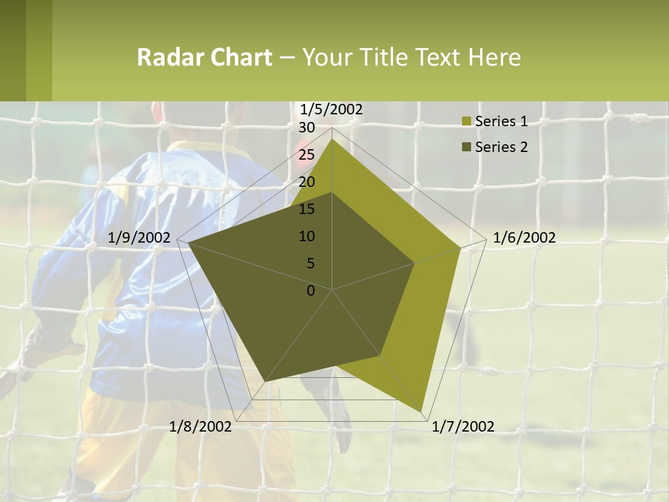 A Young Boy Kicking A Soccer Ball Towards A Goal PowerPoint Template