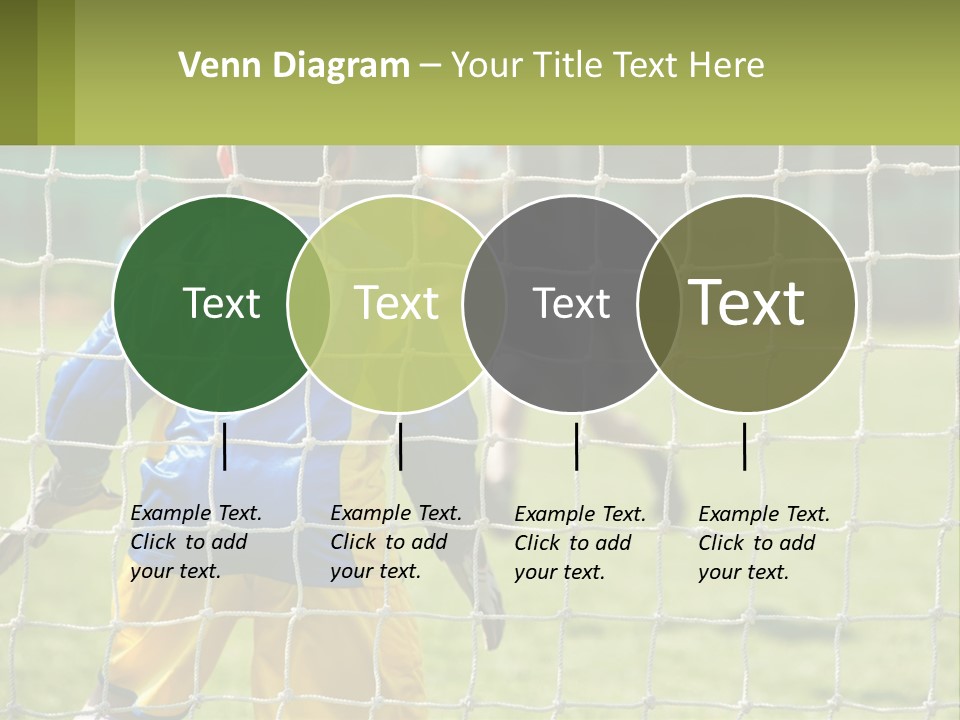 A Young Boy Kicking A Soccer Ball Towards A Goal PowerPoint Template