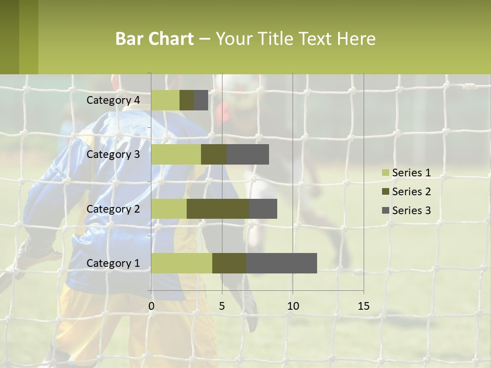 A Young Boy Kicking A Soccer Ball Towards A Goal PowerPoint Template