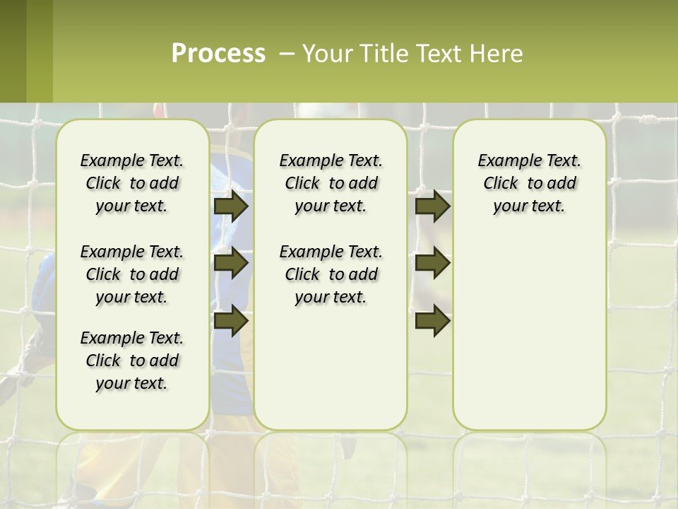 A Young Boy Kicking A Soccer Ball Towards A Goal PowerPoint Template