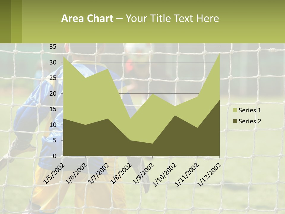 A Young Boy Kicking A Soccer Ball Towards A Goal PowerPoint Template