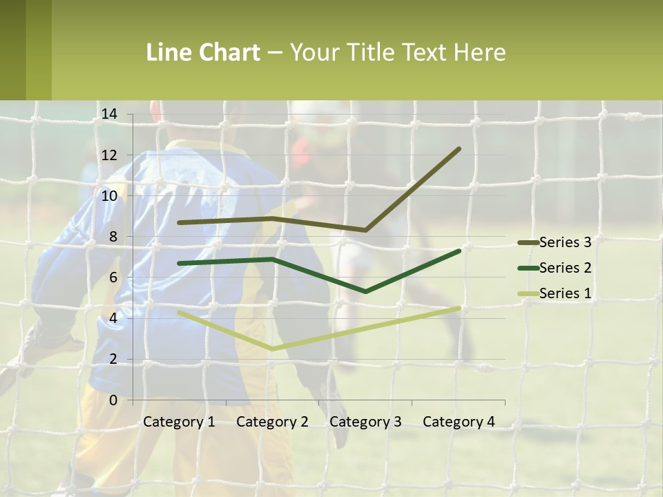 A Young Boy Kicking A Soccer Ball Towards A Goal PowerPoint Template