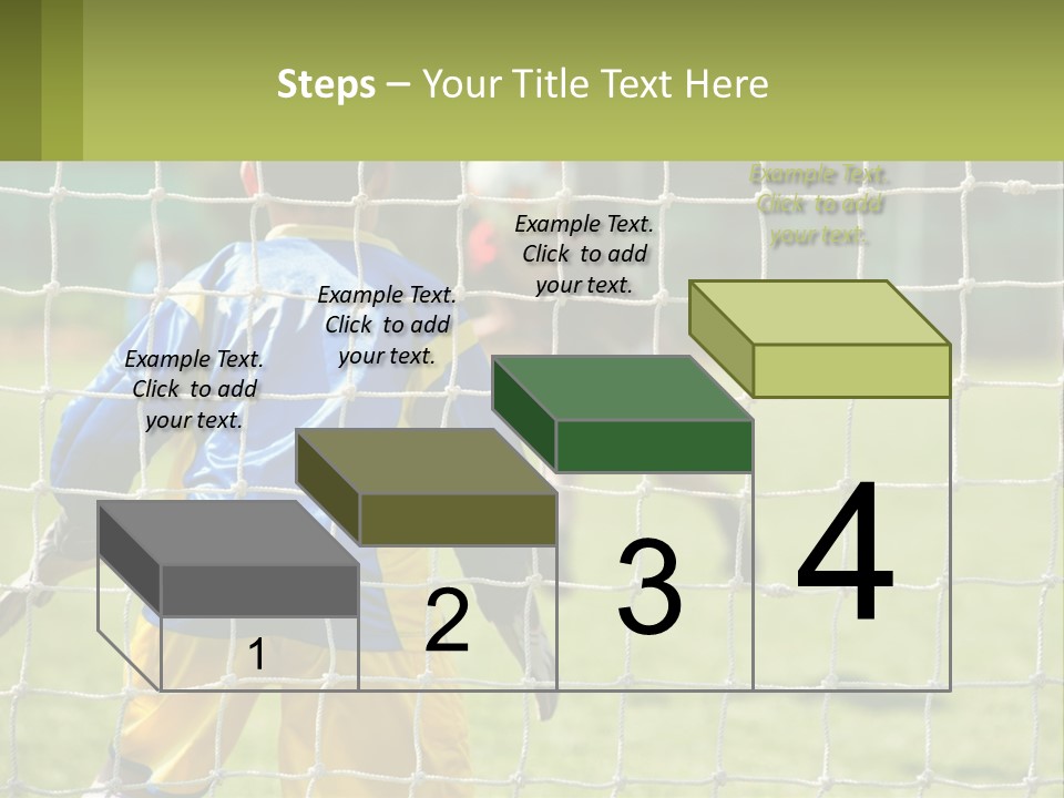 A Young Boy Kicking A Soccer Ball Towards A Goal PowerPoint Template