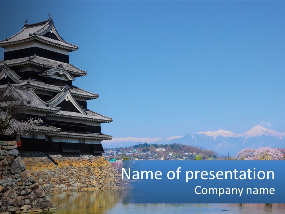 Japanese Style Architecture PowerPoint Template