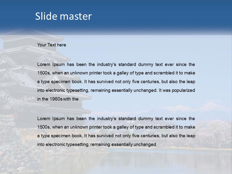 Japanese Style Architecture PowerPoint Template