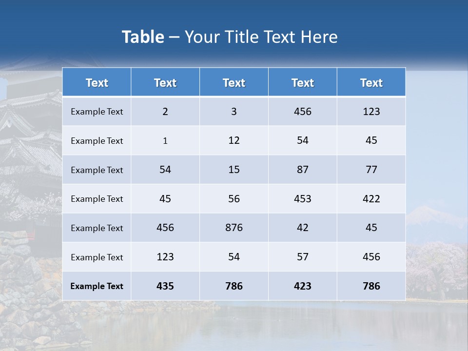 Japanese Style Architecture PowerPoint Template