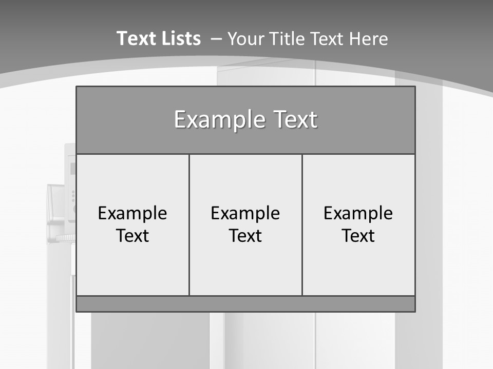 A White Refrigerator Freezer Sitting Next To A Stove Top Oven PowerPoint Template