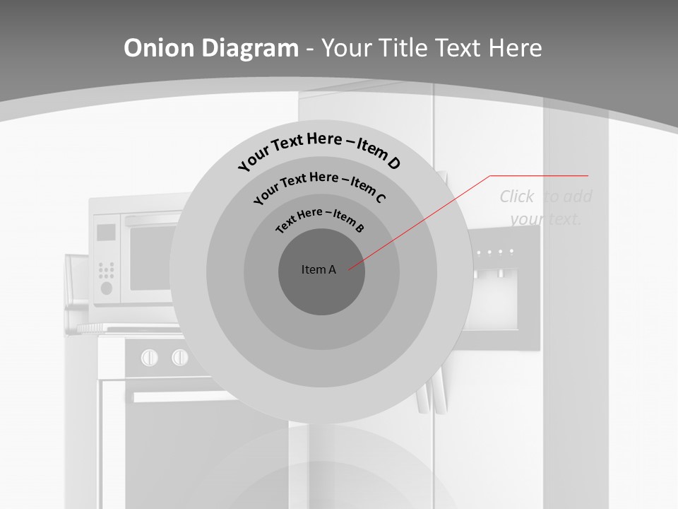 A White Refrigerator Freezer Sitting Next To A Stove Top Oven PowerPoint Template