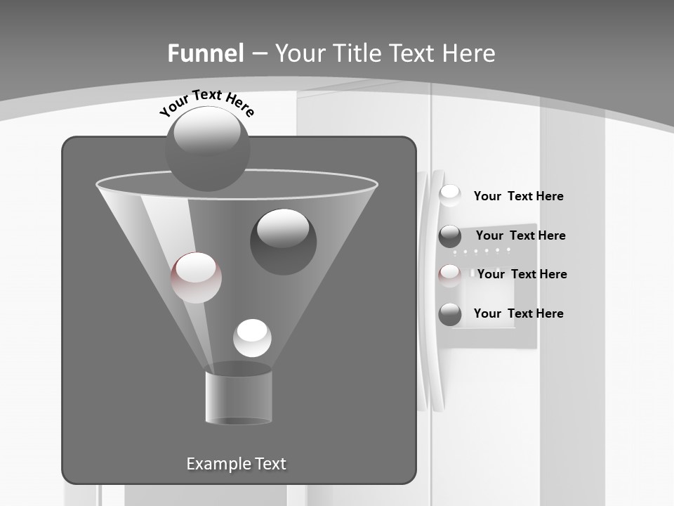 A White Refrigerator Freezer Sitting Next To A Stove Top Oven PowerPoint Template