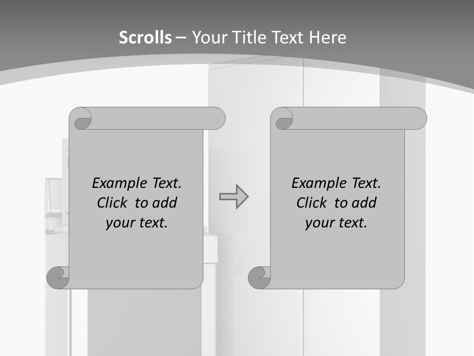 A White Refrigerator Freezer Sitting Next To A Stove Top Oven PowerPoint Template