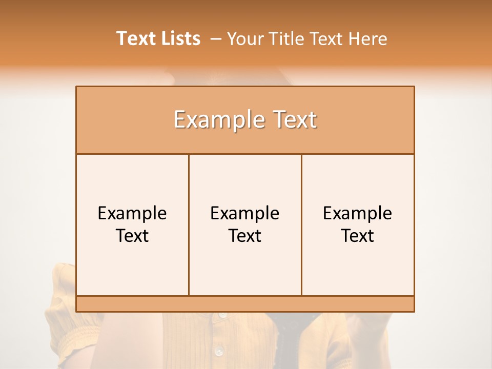 A Woman Is Holding A Hair Brush And Comb PowerPoint Template