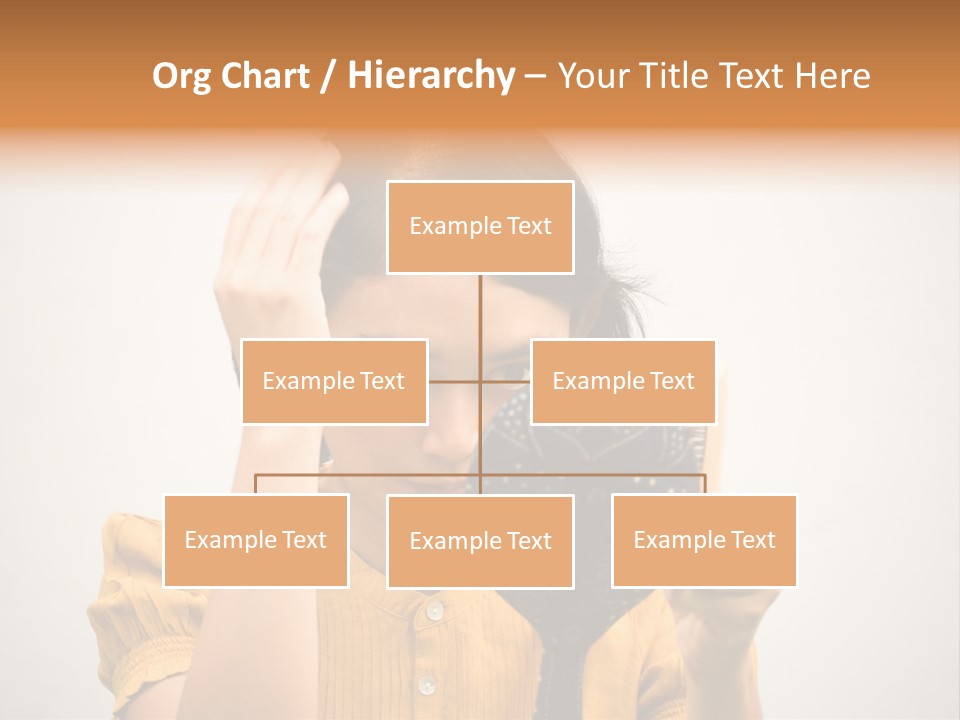 A Woman Is Holding A Hair Brush And Comb PowerPoint Template