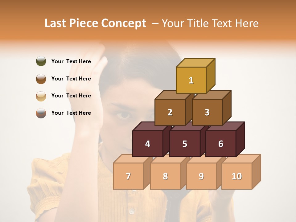 A Woman Is Holding A Hair Brush And Comb PowerPoint Template