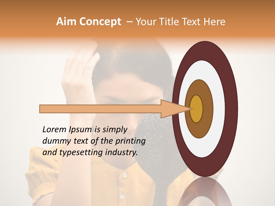 A Woman Is Holding A Hair Brush And Comb PowerPoint Template