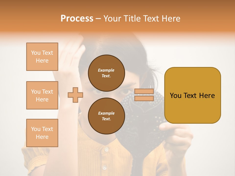 A Woman Is Holding A Hair Brush And Comb PowerPoint Template