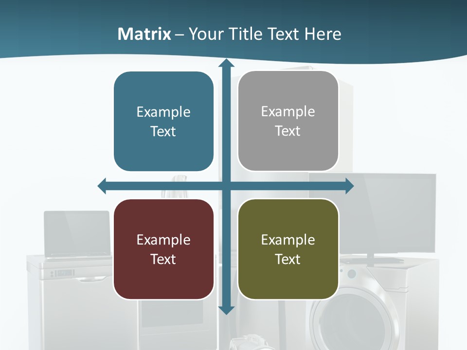 A Bunch Of Appliances That Are In A Room PowerPoint Template