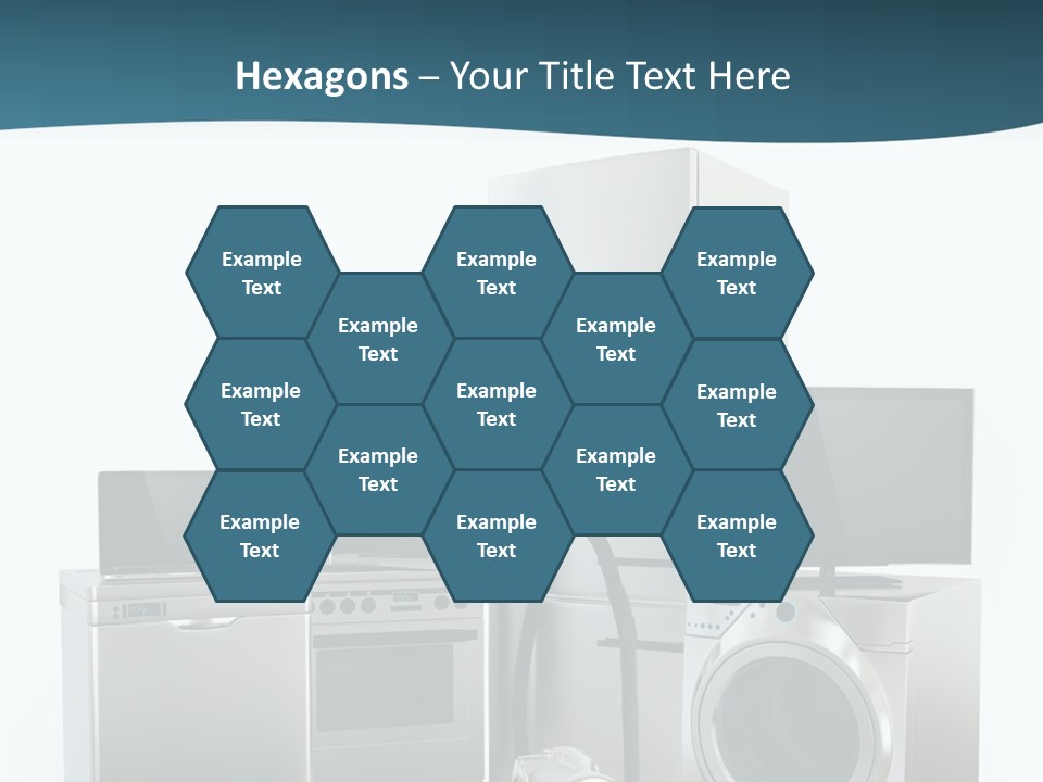 A Bunch Of Appliances That Are In A Room PowerPoint Template
