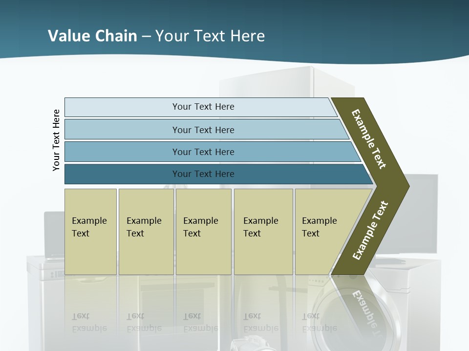 A Bunch Of Appliances That Are In A Room PowerPoint Template