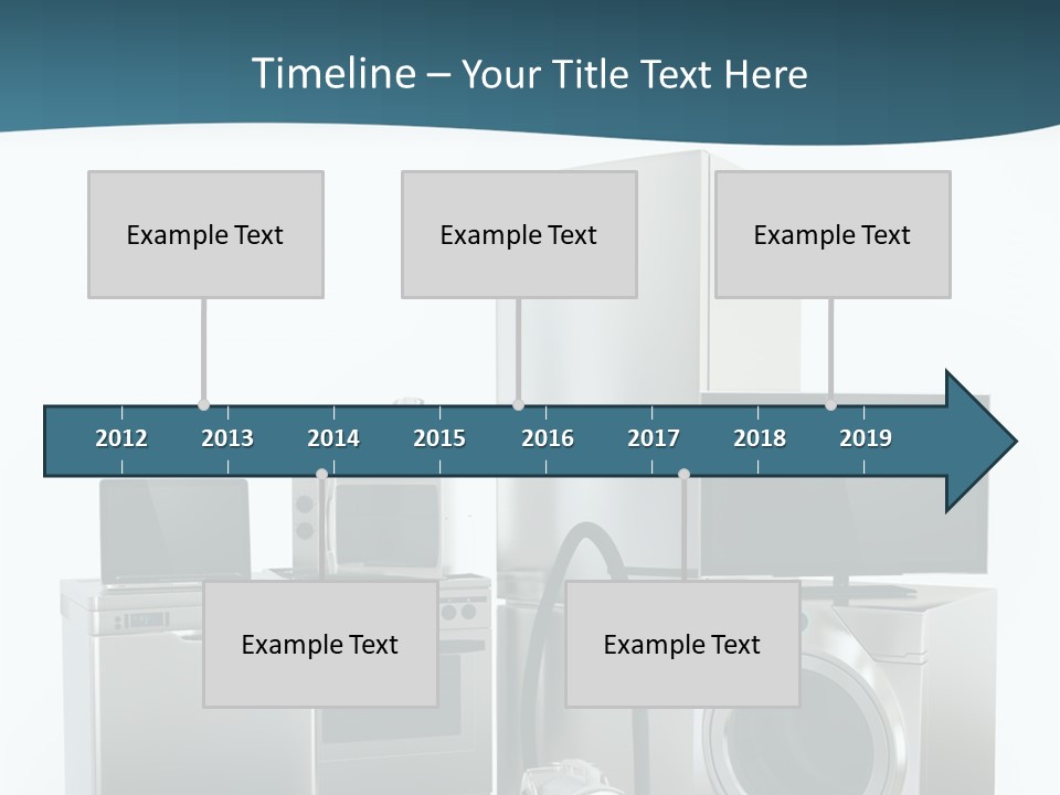 A Bunch Of Appliances That Are In A Room PowerPoint Template