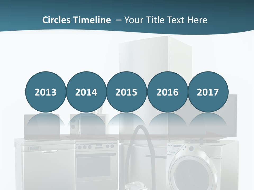 A Bunch Of Appliances That Are In A Room PowerPoint Template