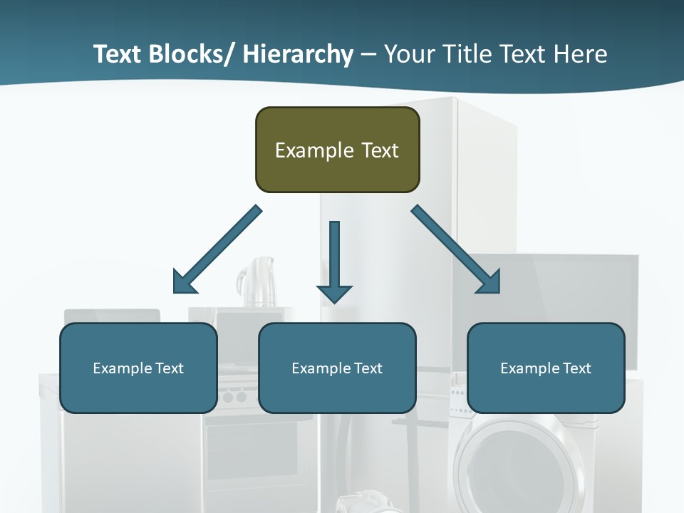 A Bunch Of Appliances That Are In A Room PowerPoint Template