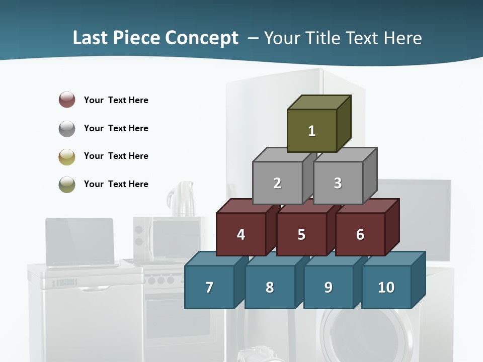 A Bunch Of Appliances That Are In A Room PowerPoint Template