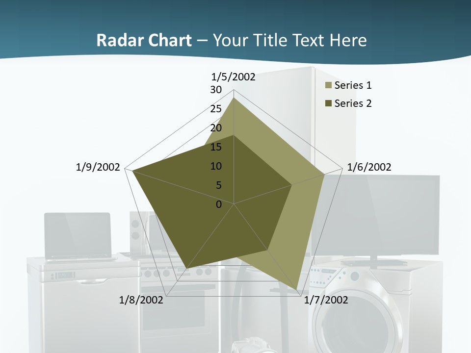 A Bunch Of Appliances That Are In A Room PowerPoint Template
