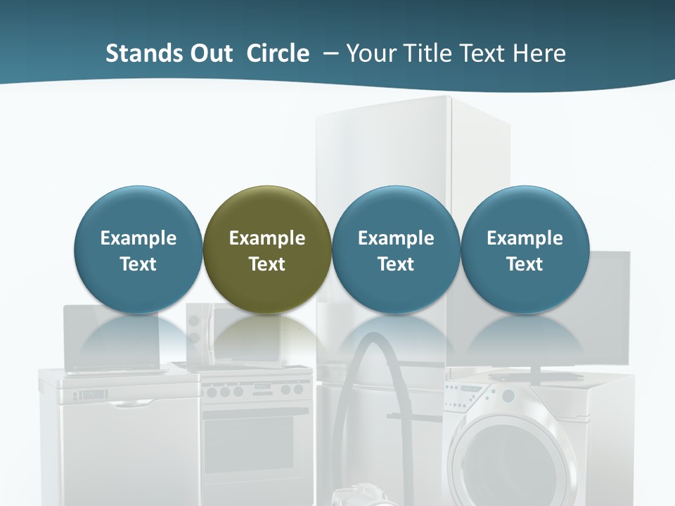 A Bunch Of Appliances That Are In A Room PowerPoint Template