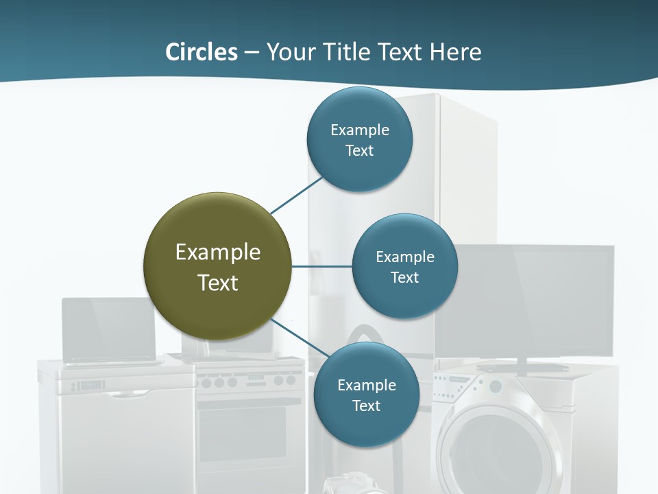A Bunch Of Appliances That Are In A Room PowerPoint Template
