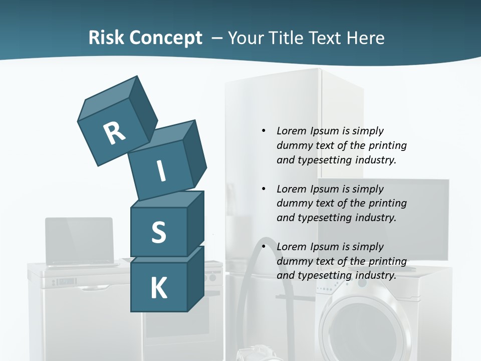 A Bunch Of Appliances That Are In A Room PowerPoint Template