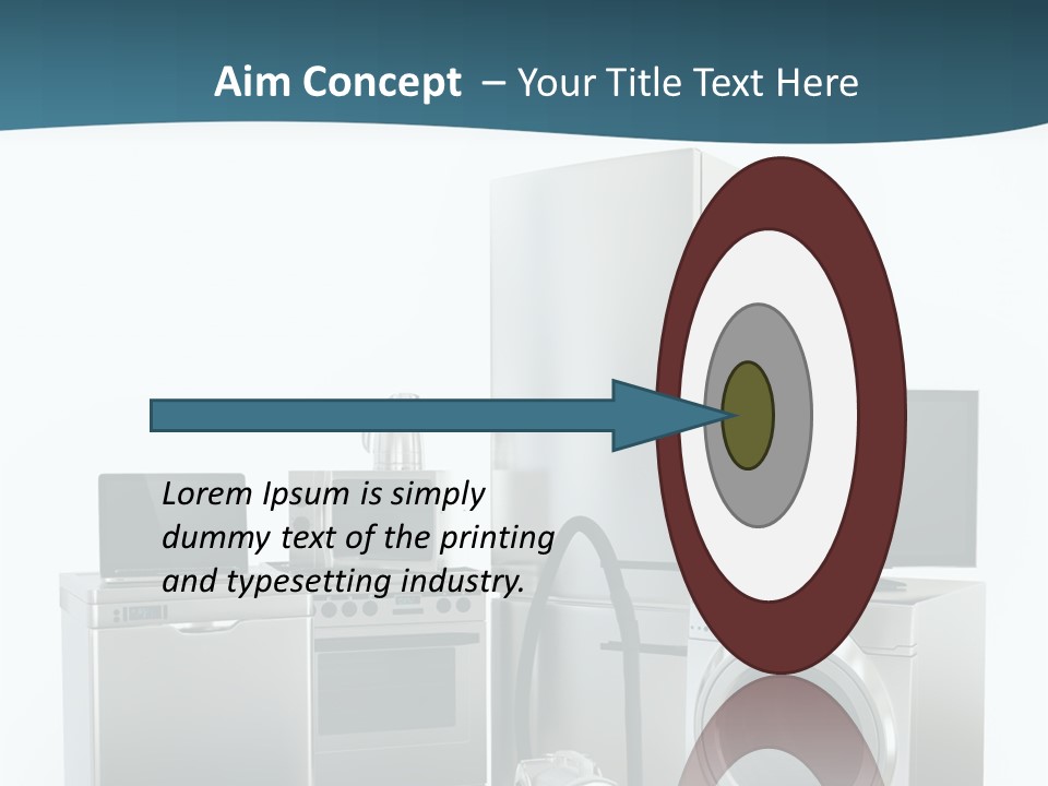 A Bunch Of Appliances That Are In A Room PowerPoint Template