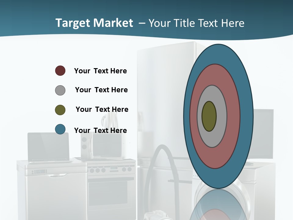 A Bunch Of Appliances That Are In A Room PowerPoint Template