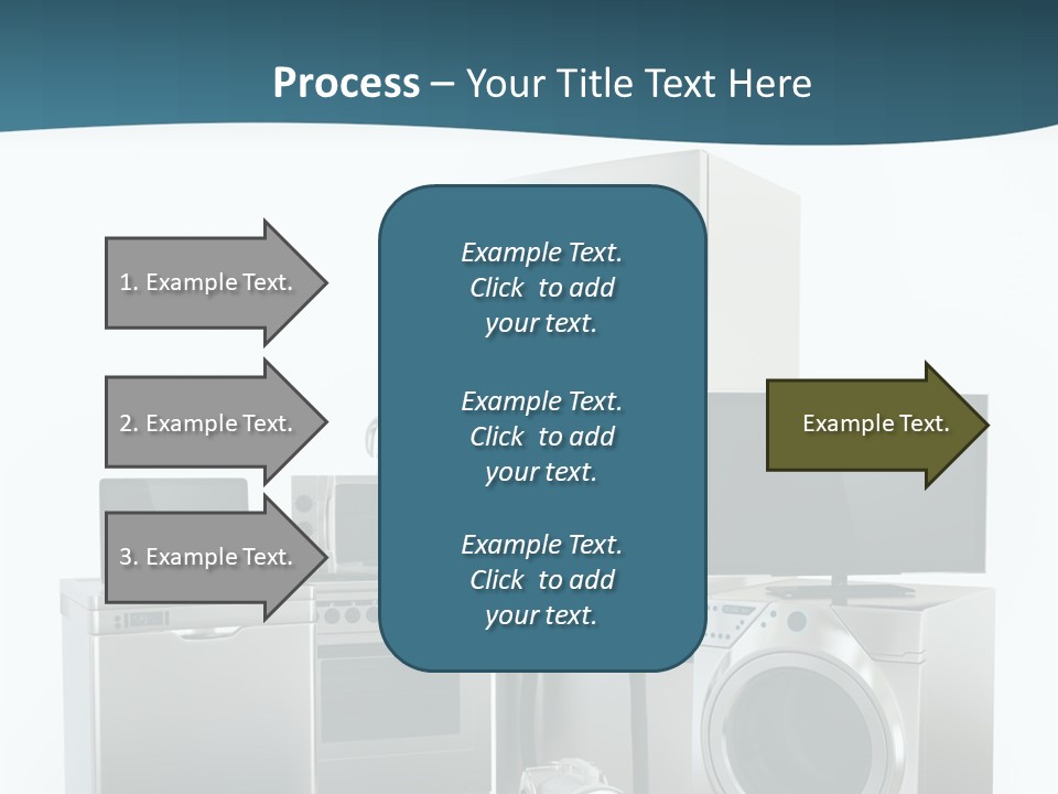 A Bunch Of Appliances That Are In A Room PowerPoint Template