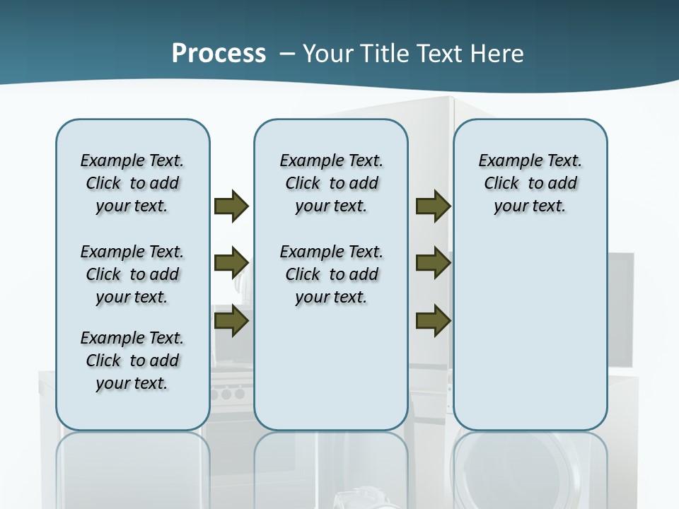 A Bunch Of Appliances That Are In A Room PowerPoint Template