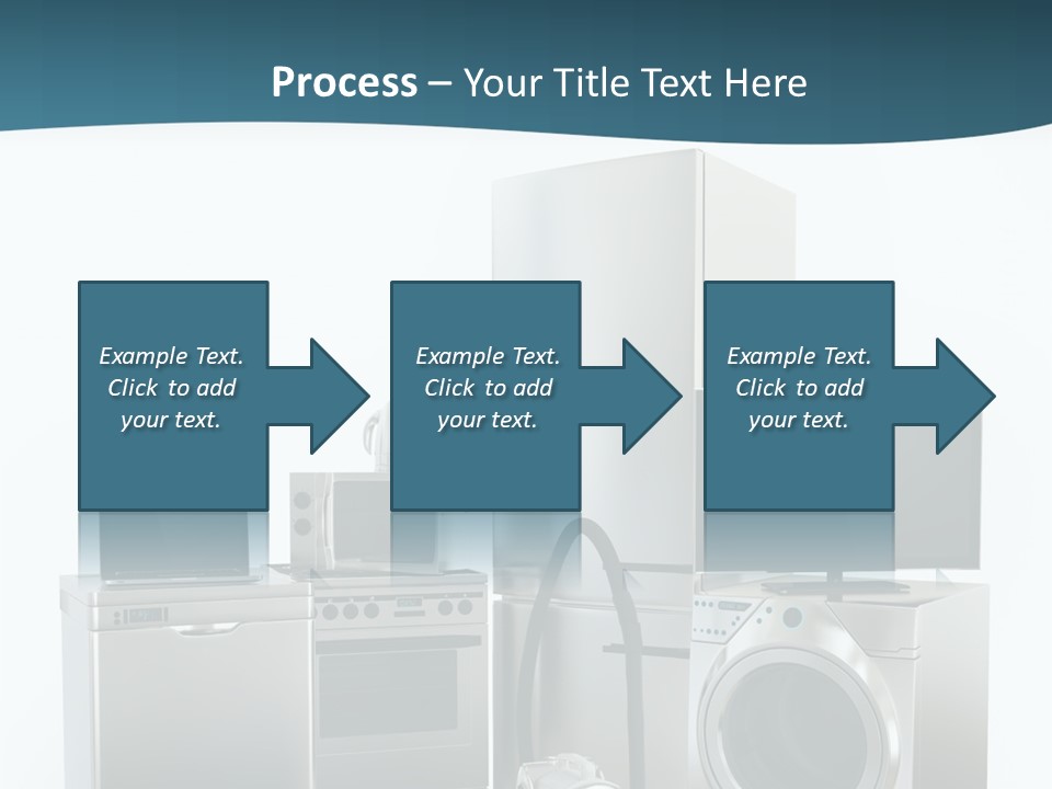 A Bunch Of Appliances That Are In A Room PowerPoint Template