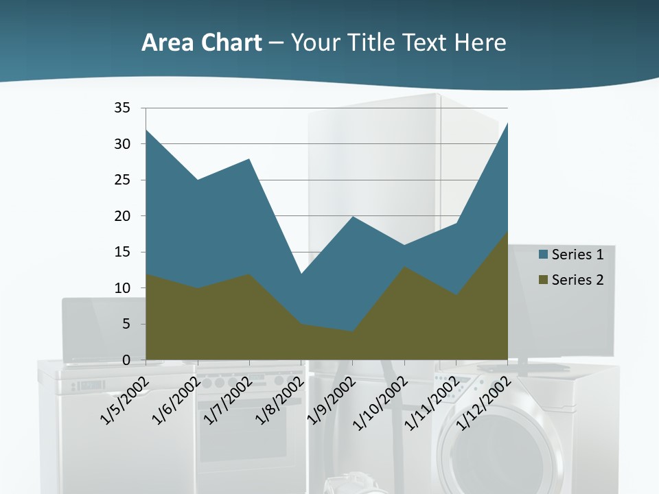 A Bunch Of Appliances That Are In A Room PowerPoint Template