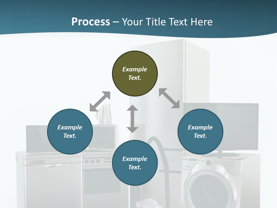 A Bunch Of Appliances That Are In A Room PowerPoint Template