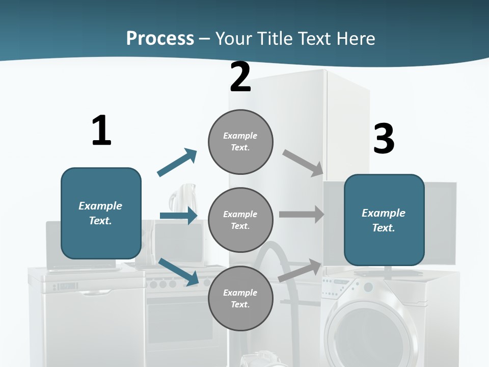 A Bunch Of Appliances That Are In A Room PowerPoint Template