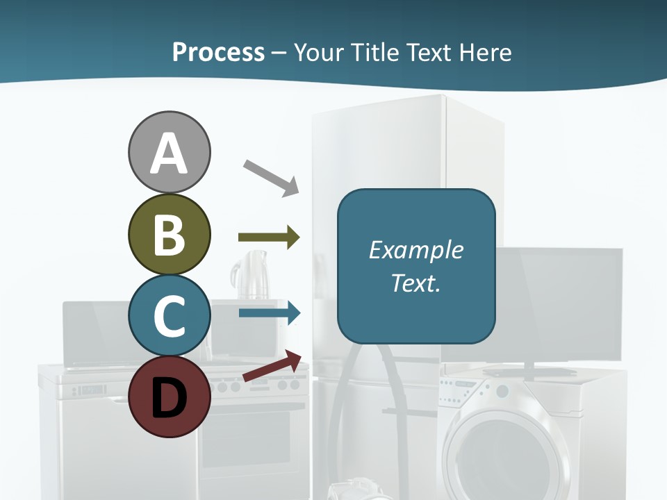 A Bunch Of Appliances That Are In A Room PowerPoint Template