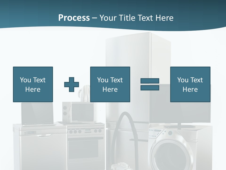 A Bunch Of Appliances That Are In A Room PowerPoint Template