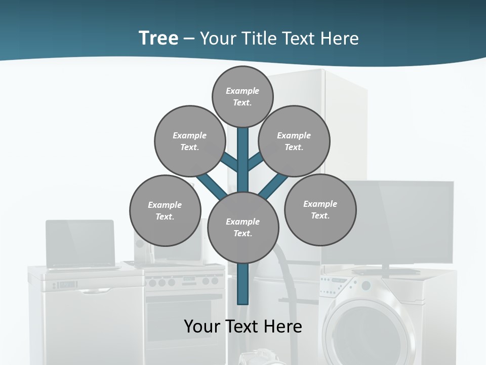 A Bunch Of Appliances That Are In A Room PowerPoint Template