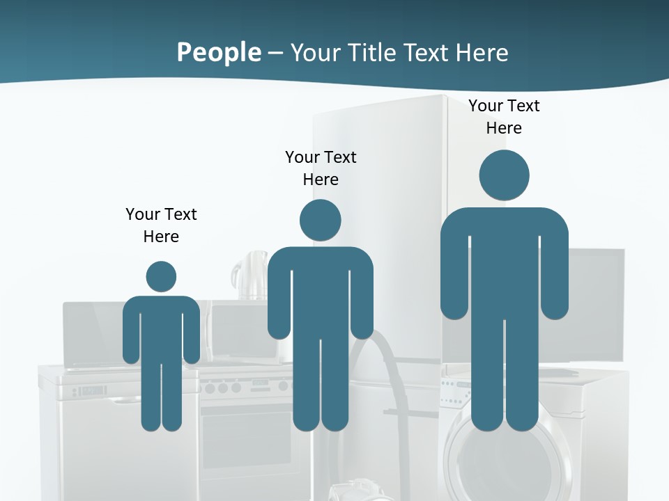 A Bunch Of Appliances That Are In A Room PowerPoint Template
