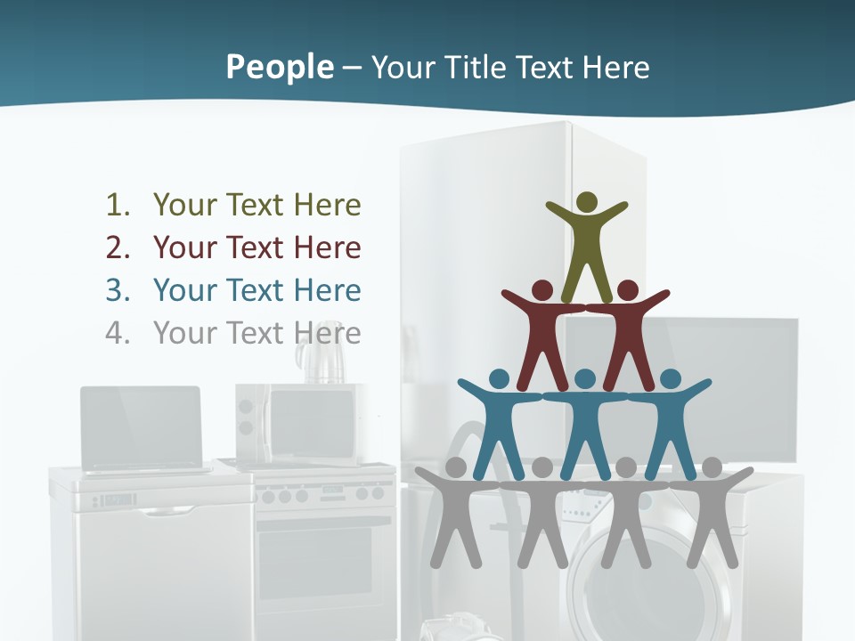 A Bunch Of Appliances That Are In A Room PowerPoint Template