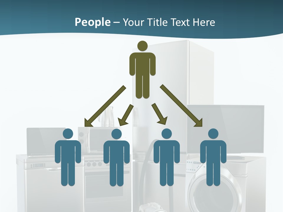 A Bunch Of Appliances That Are In A Room PowerPoint Template