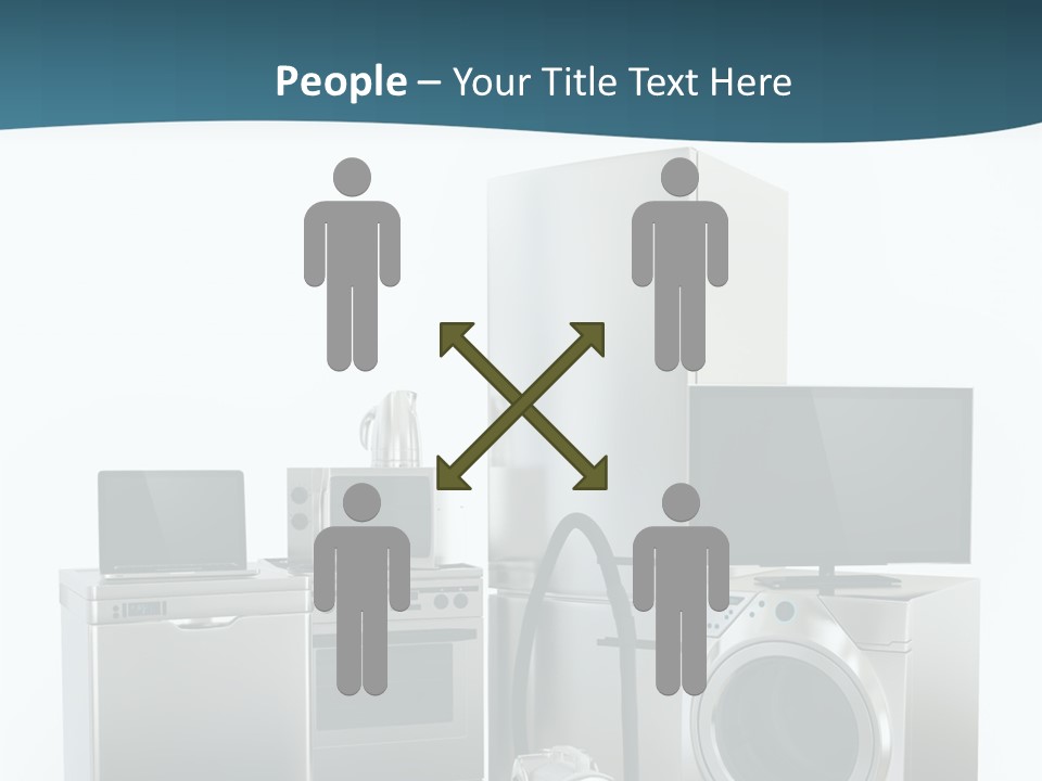 A Bunch Of Appliances That Are In A Room PowerPoint Template