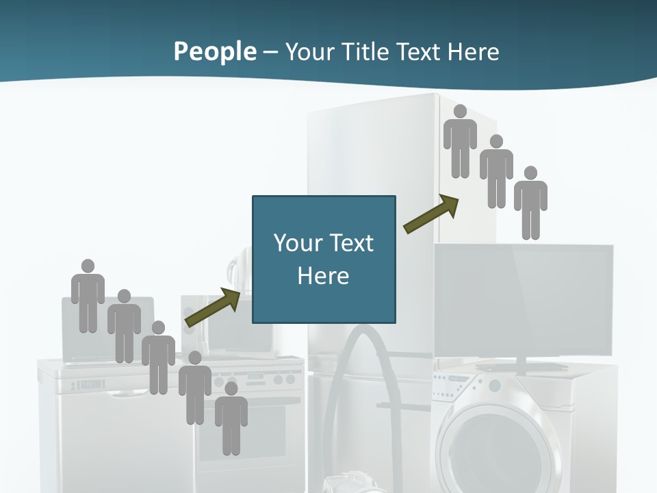 A Bunch Of Appliances That Are In A Room PowerPoint Template
