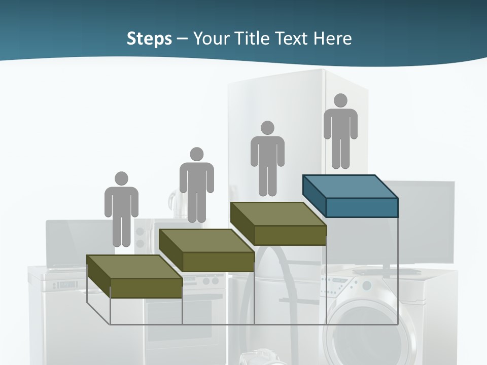 A Bunch Of Appliances That Are In A Room PowerPoint Template
