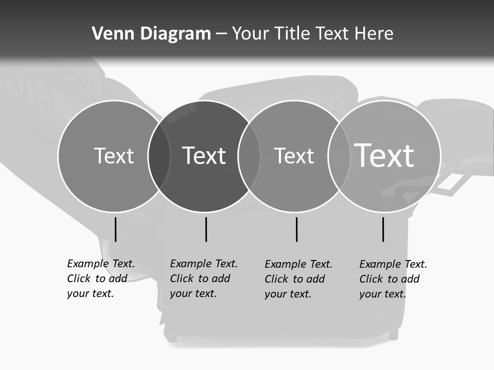 A Black Reclining Chair With A Name On It PowerPoint Template