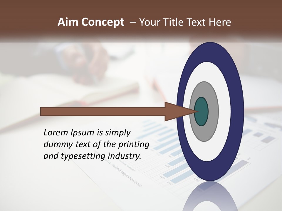 A Person Writing On A Piece Of Paper With A Pen PowerPoint Template